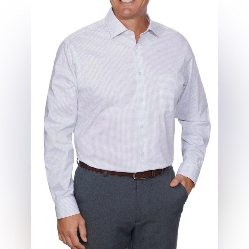 NWT Calvin Klein Men's Wrinkle Free Dress Shirt, White, Size M (15-15.5, 36/37)